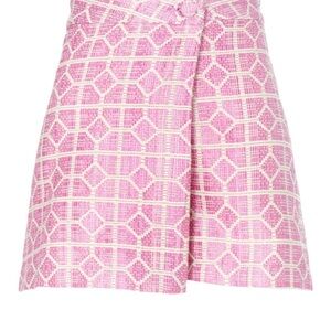 Alexis Pink and White Patterned Skort